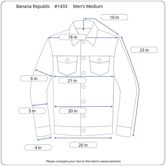 Banana Republic Linen Shirt Men's Medium Shirt Long Sleeve Plaid Blue White - Picture 10 of 10